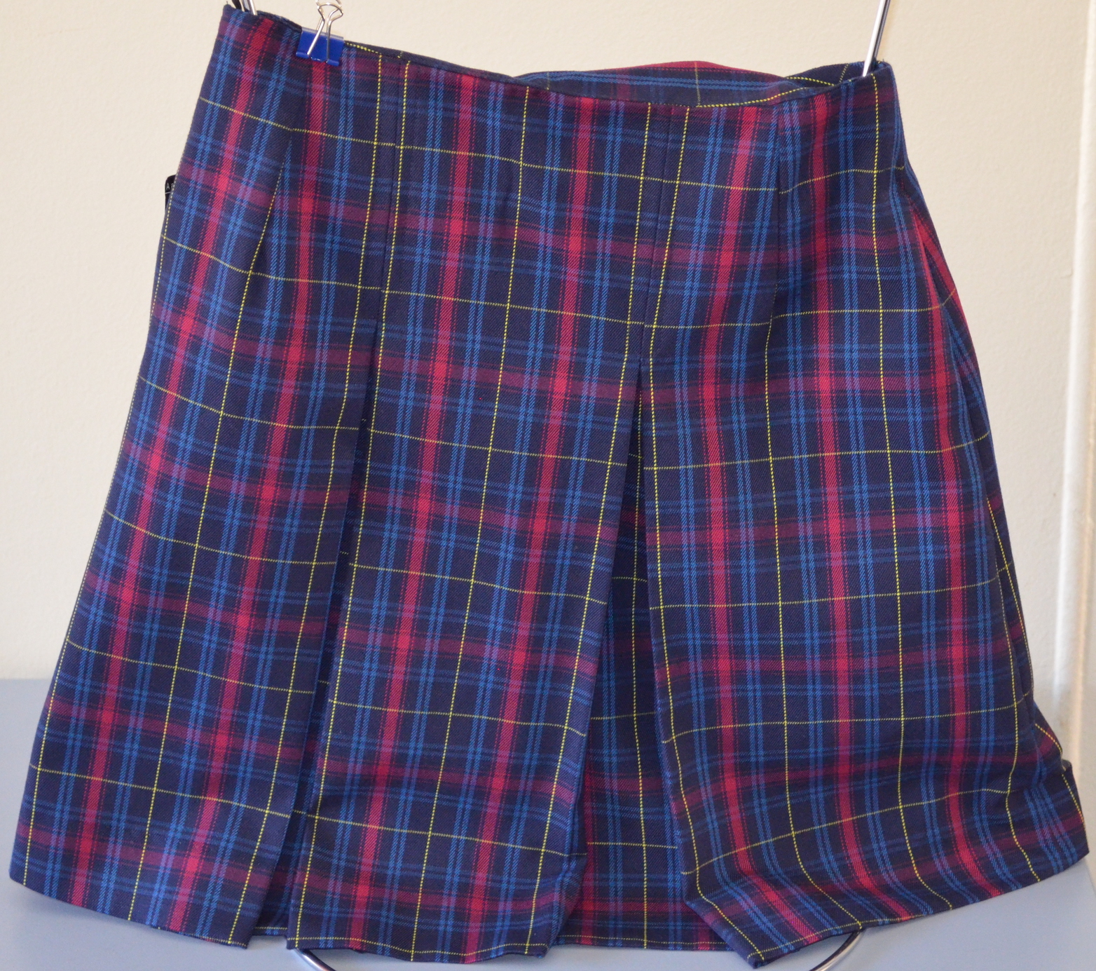 Senior Pleated Check skirt.